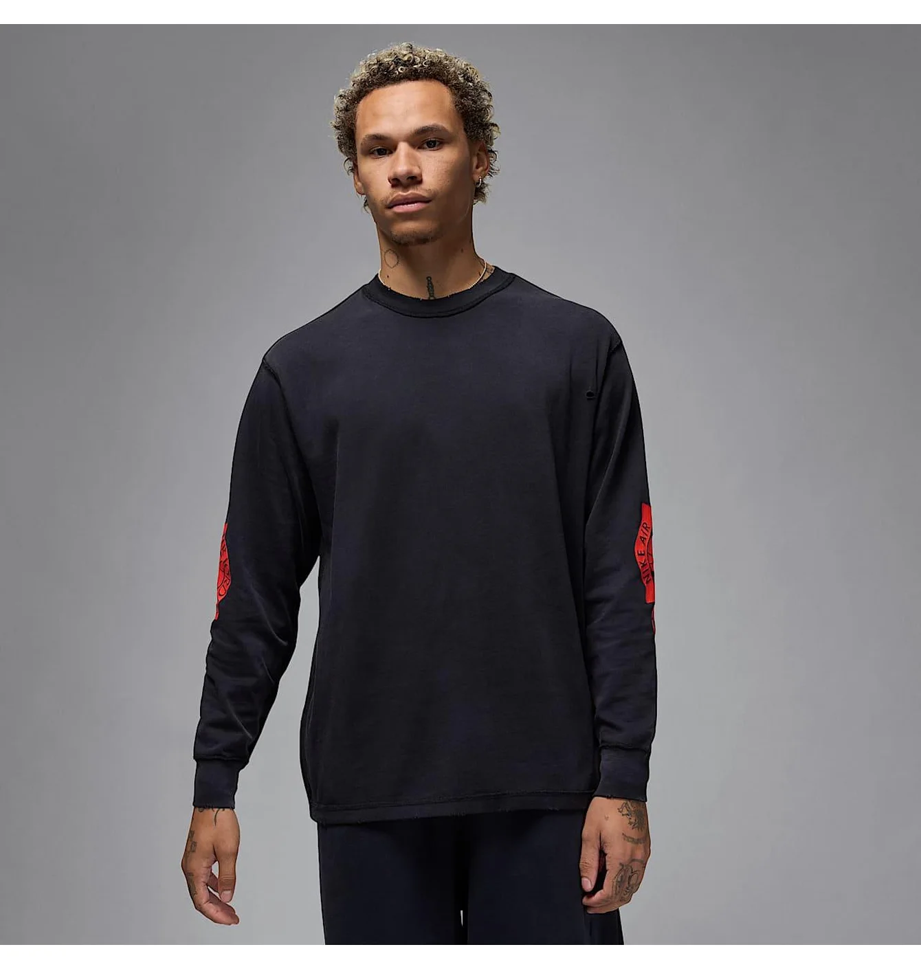 Лонгслів чоловічий Air Jordan Air Wsh 85 Ls Crew Black IB3134-010