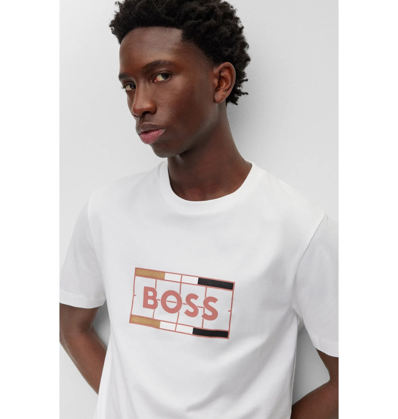 Футболка чоловіча Hugo Boss T-Shirt Slim Fit White 50486210