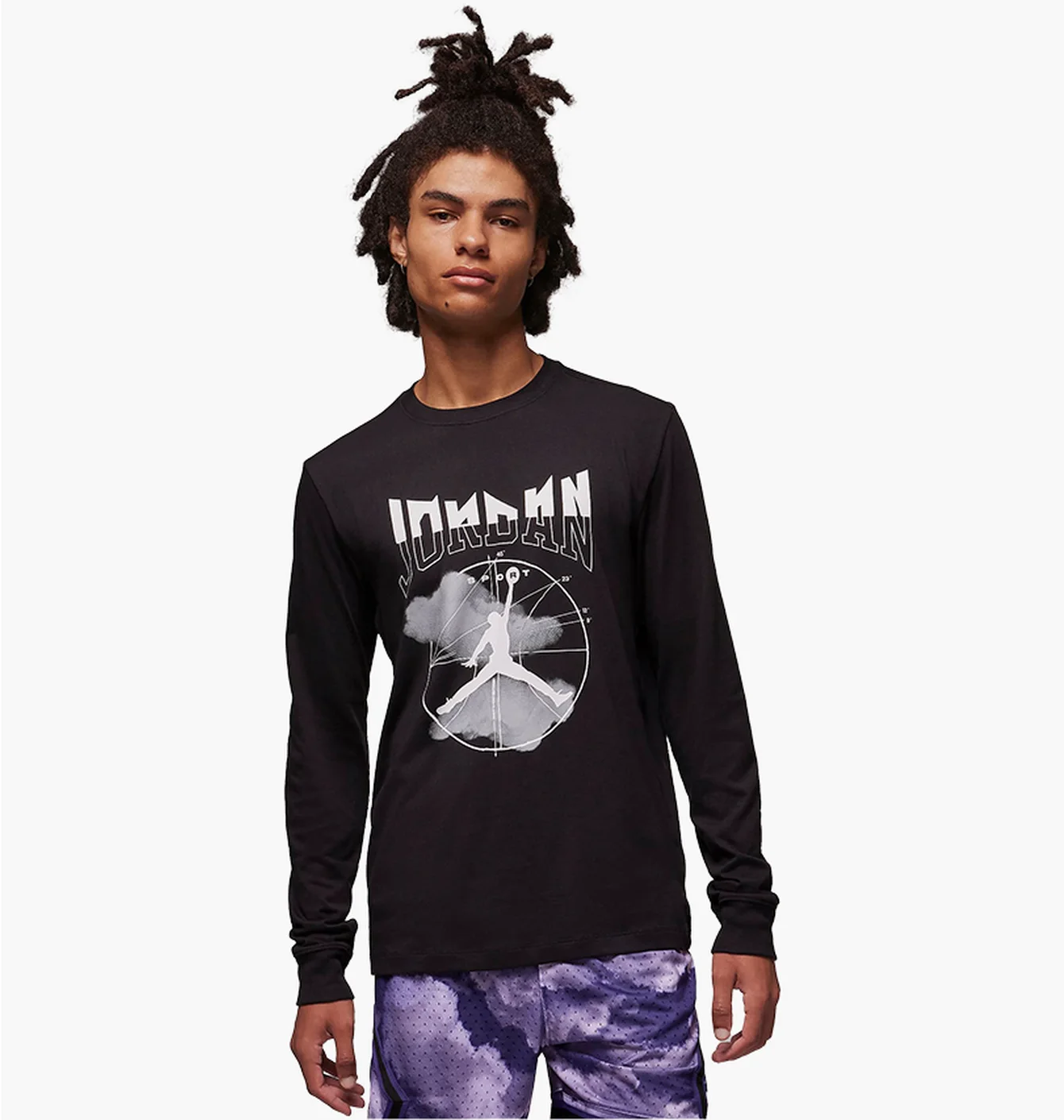 Футболка чоловіча Air Jordan Sport Long-Sleeve T-Shirt Black FD7004-010