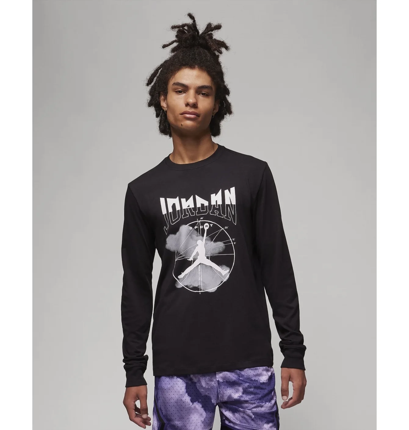 Футболка чоловіча Air Jordan Sport Long-Sleeve T-Shirt Black FD7004-010