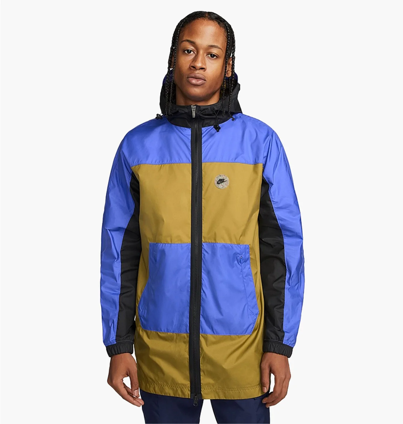 Куртка чоловіча Nike Sportswear Spu Woven Jacket Blue/Yellow Fb2192-382