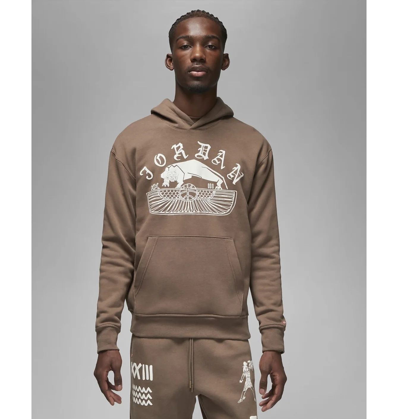 Худі чоловіче Air Jordan Artist Series By Umar Rashid Brown Dv7571-274