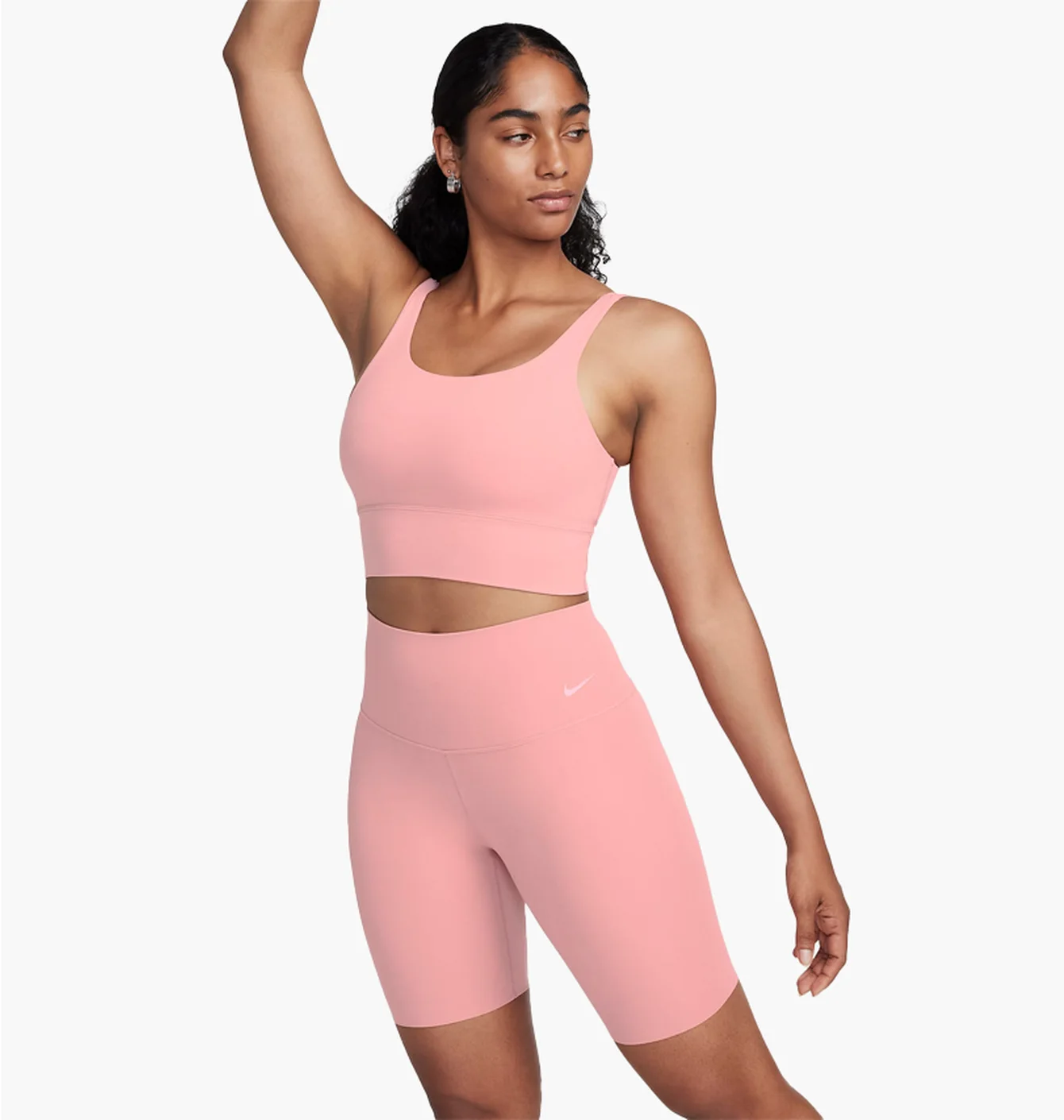 Топ жіночий Nike Zenvy WomenS Gentle-Support High-Waisted 8 Biker Shorts Peach DQ6003-618