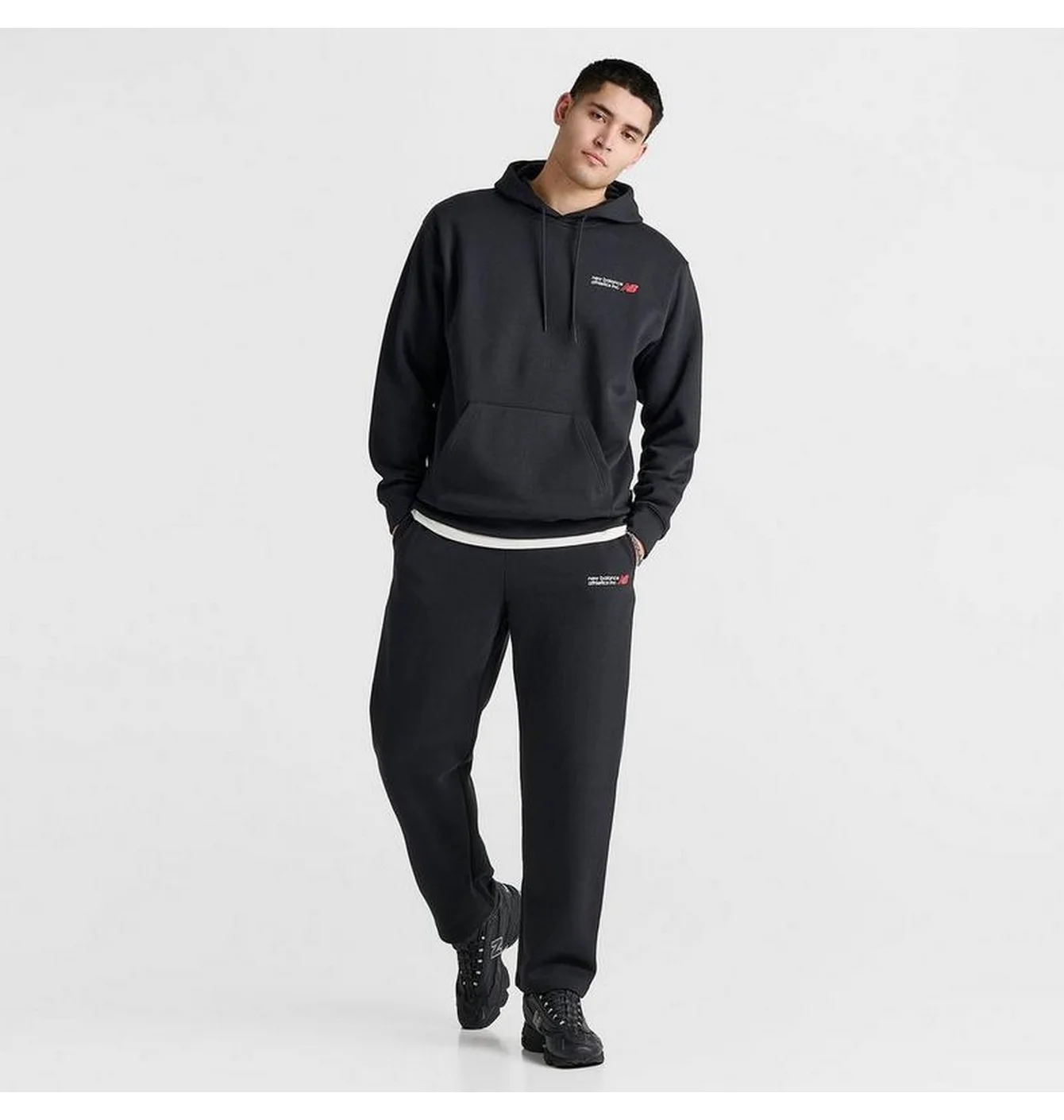 Худі чоловіче New Balance Fleece Hoodie Black MT51770