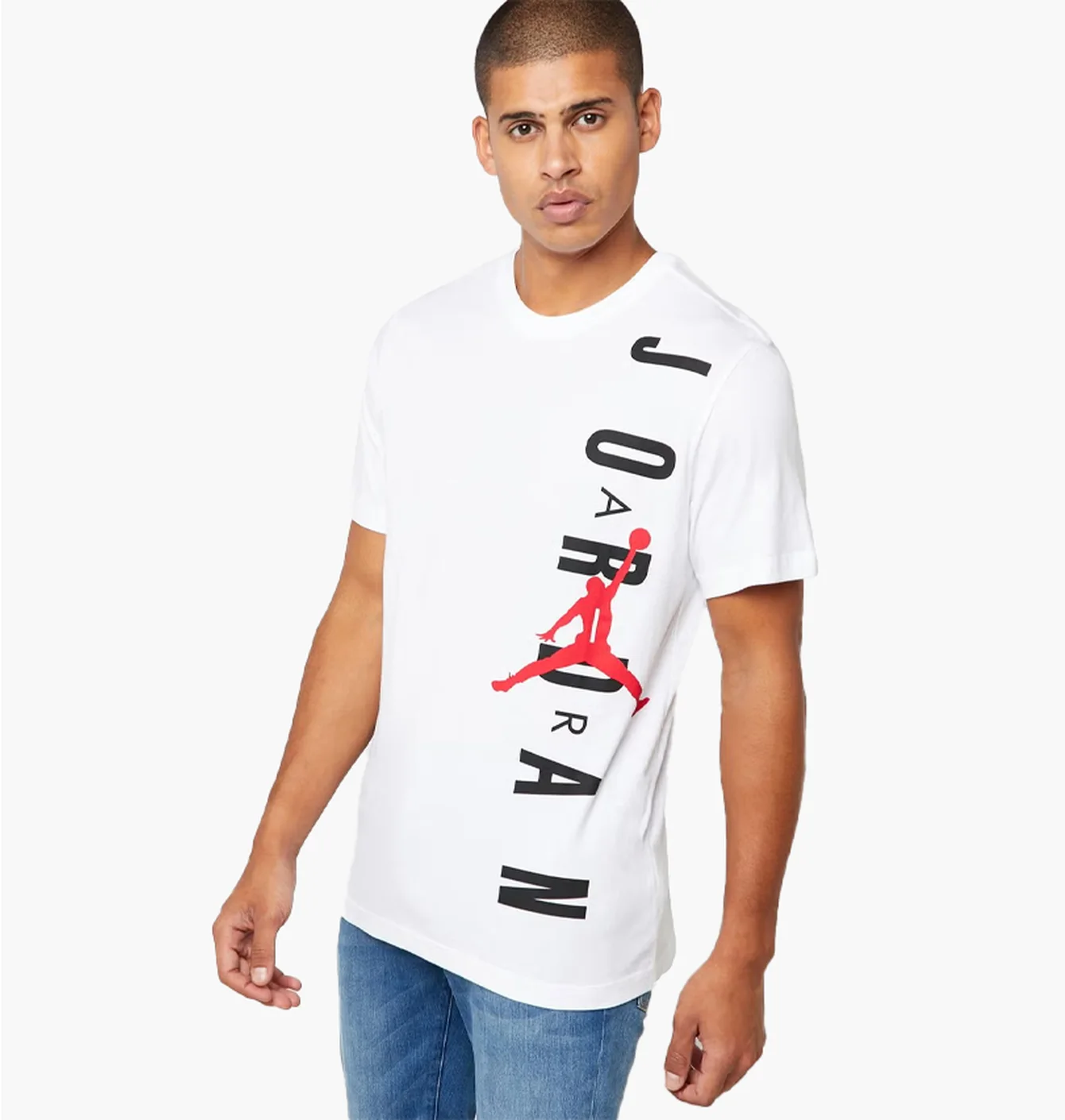 Футболка чоловіча Air Jordan Hbr Vertical Tee White BV0086-100