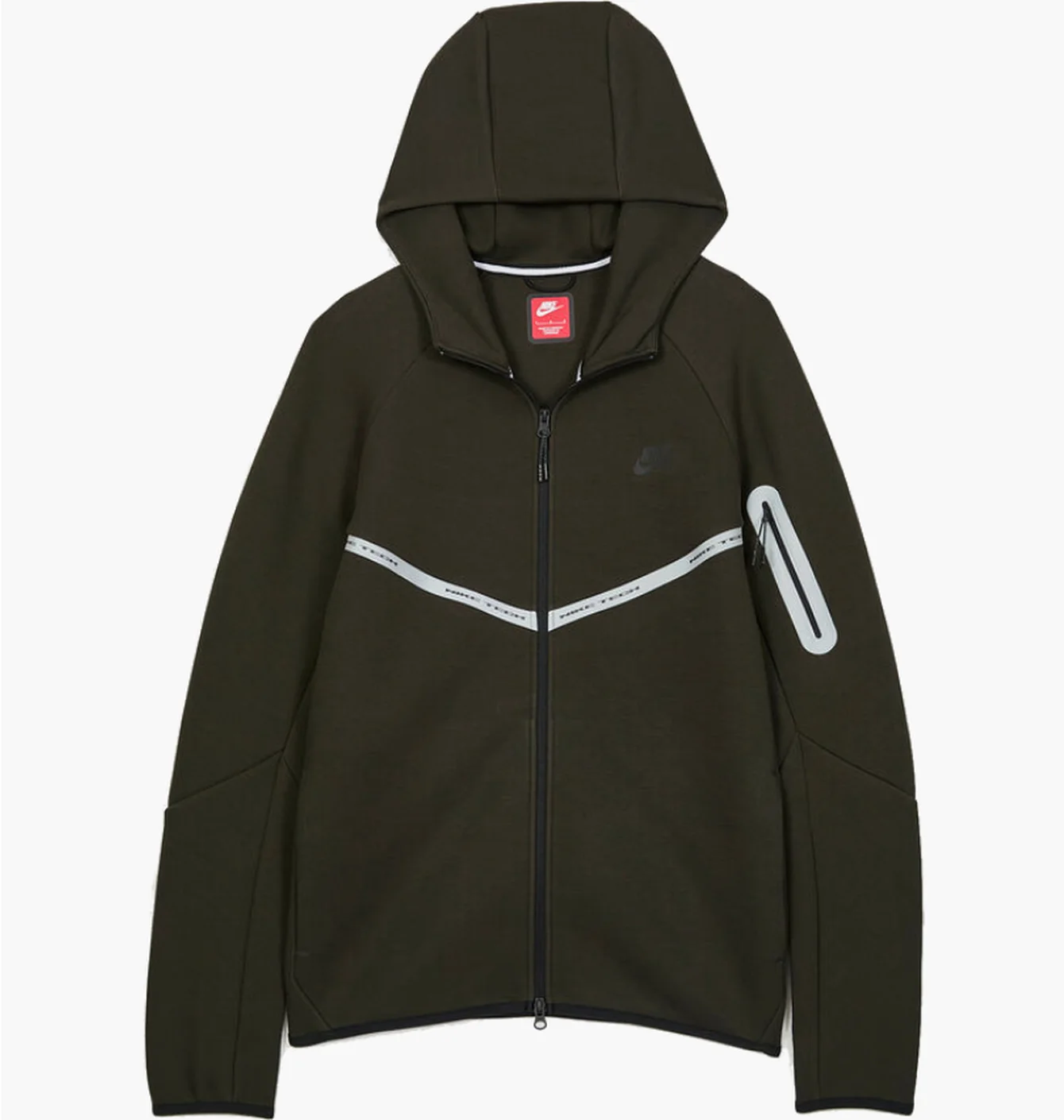 Толстовка чоловіча Nike Tech Flc Wr Fz Reflec Olive IM6537-355