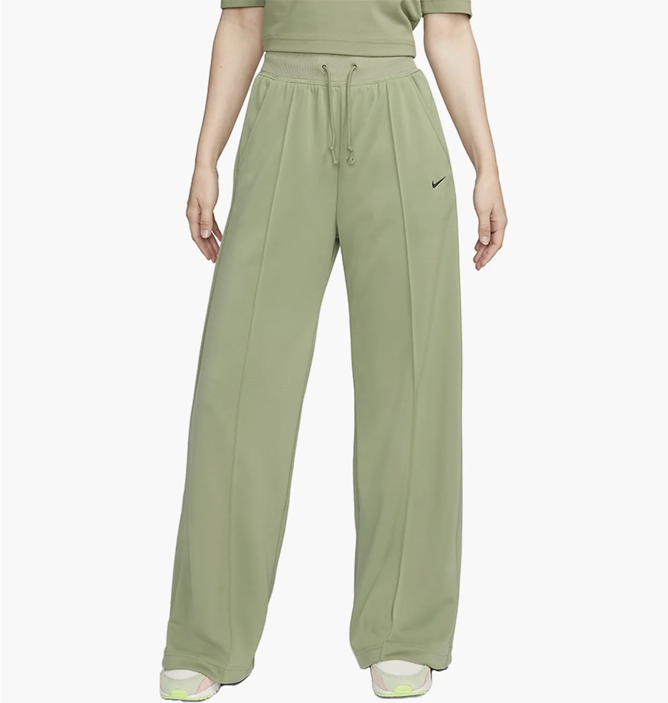 Штани жіночі Nike Sportswear Essential High-Waisted Wide-Leg Pants Green FB8490-386