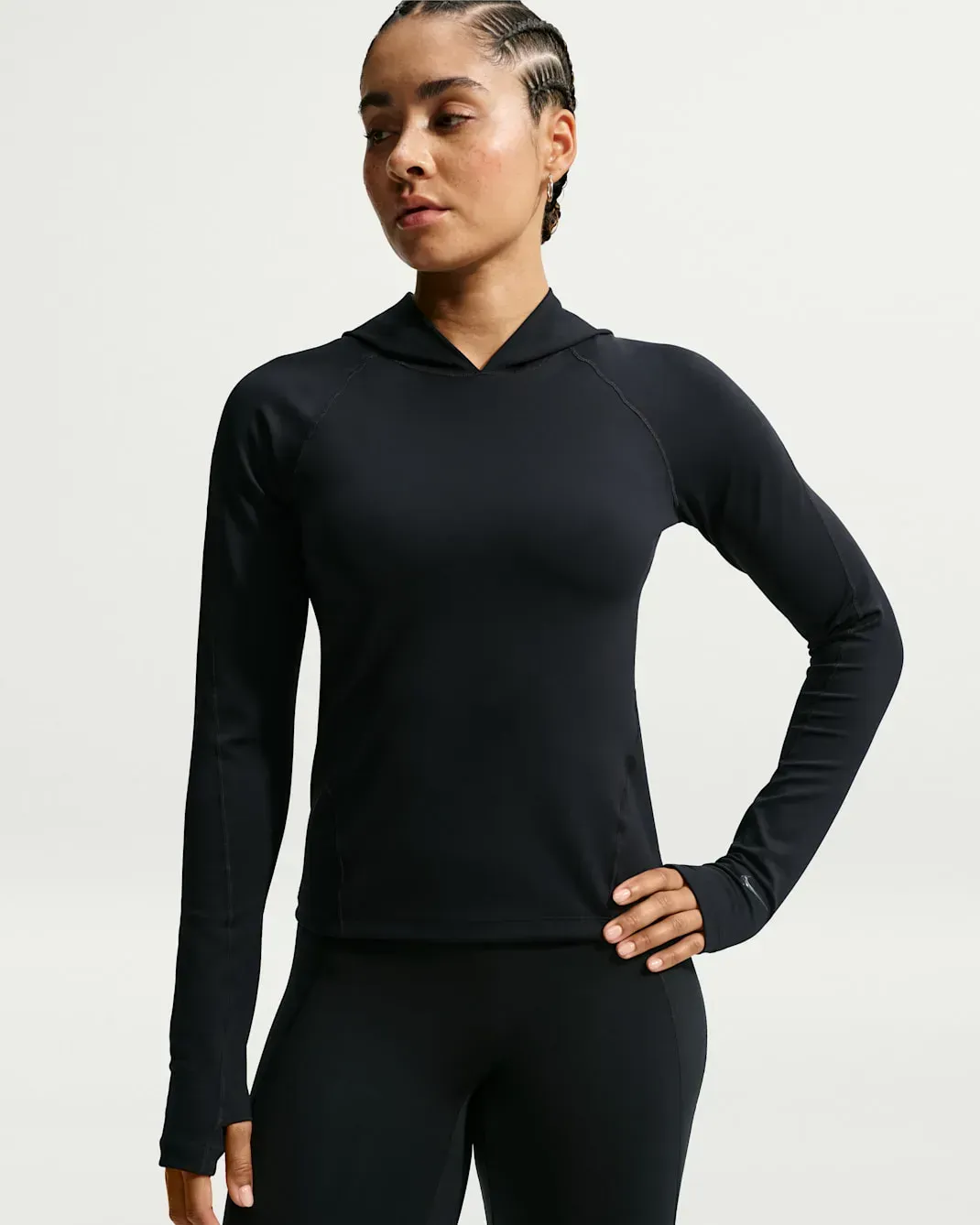 Кофта жіночі Nike Universa Dri-Fit Slim Hooded Long-Sleeve Top (IF0738-010)