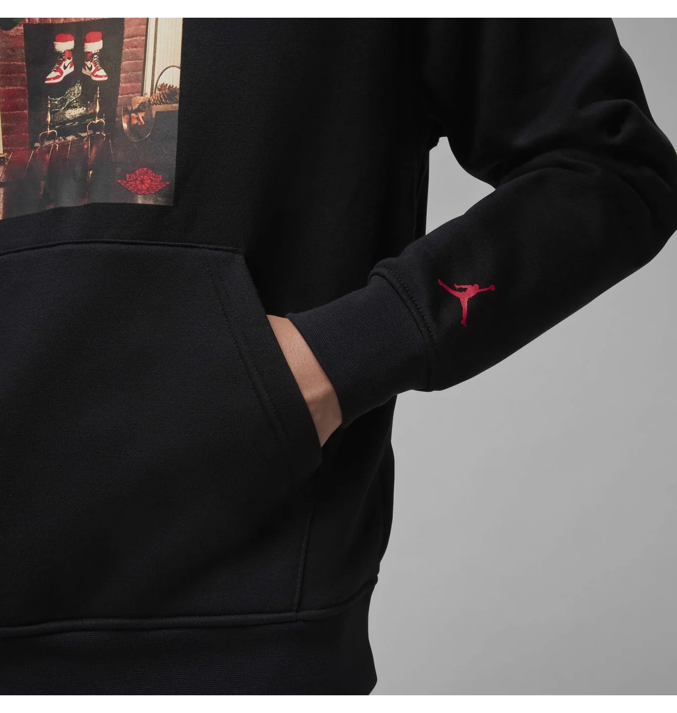Худі чоловіче Air Jordan Jm Chimney Flc Po Black HQ5654-010