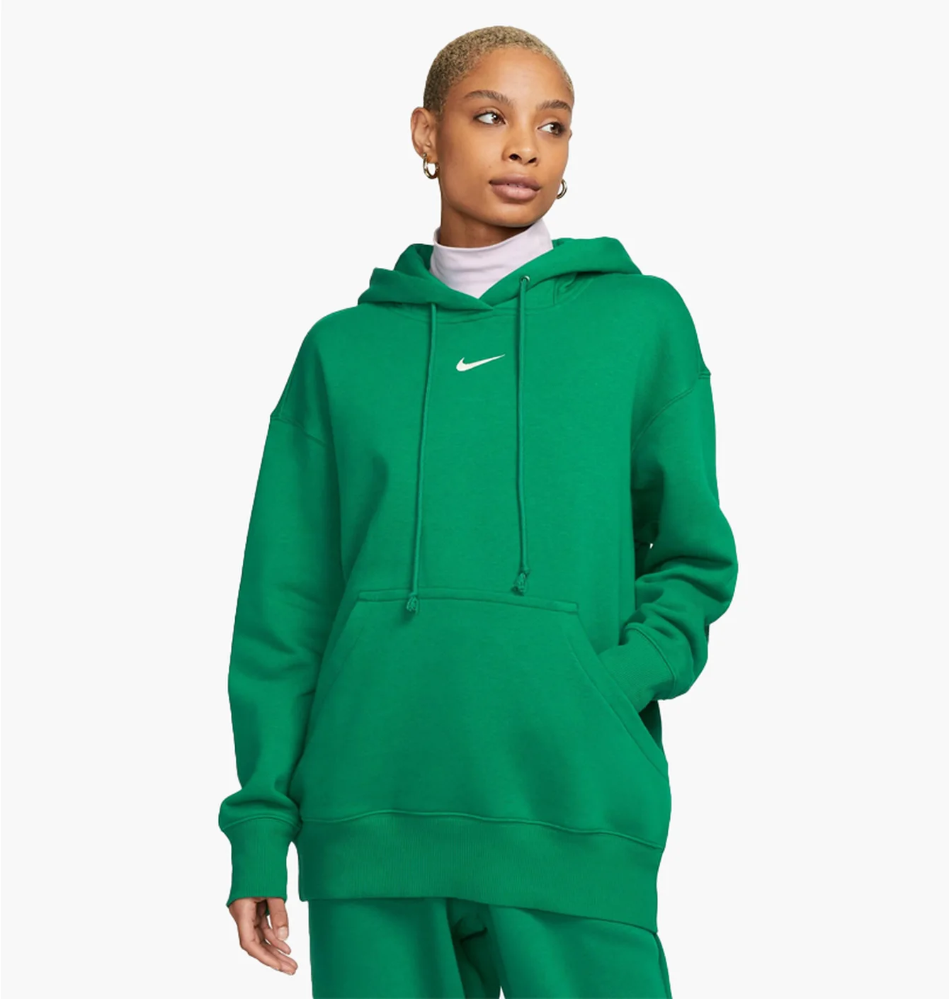 Худі жіноче Nike Sportswear Phoenix Fleece Oversized Pullover Hoodie Green Dq5860-365