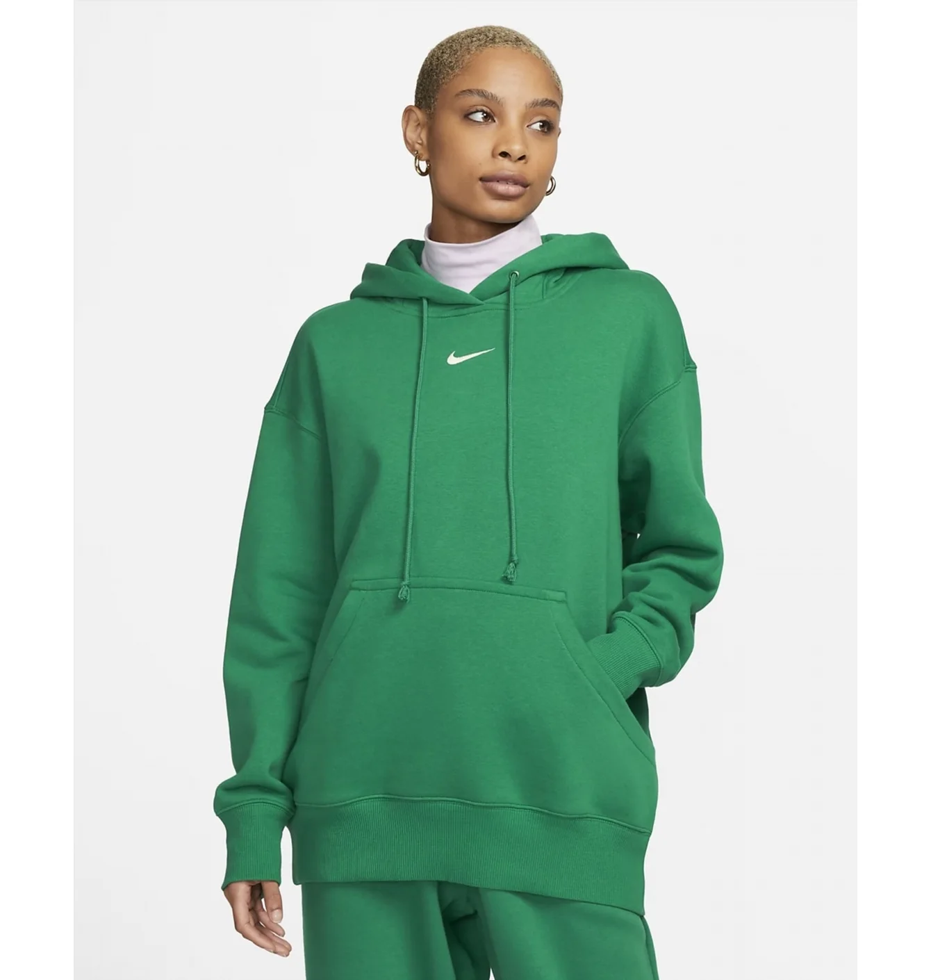 Худі жіноче Nike Sportswear Phoenix Fleece Oversized Pullover Hoodie Green Dq5860-365