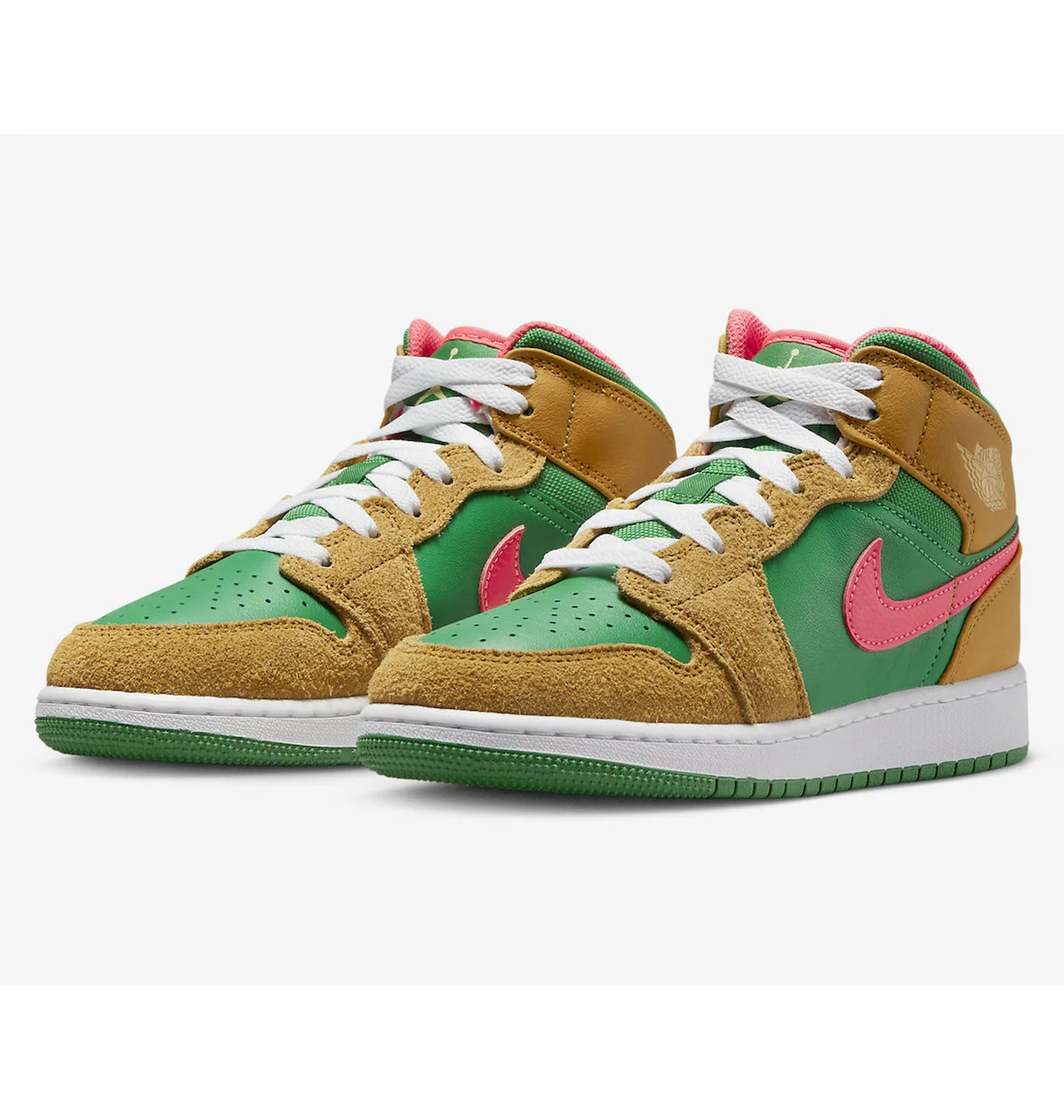 Кросівки чоловічі Air Jordan 1 Mid Se Green/Brown DX4332-700