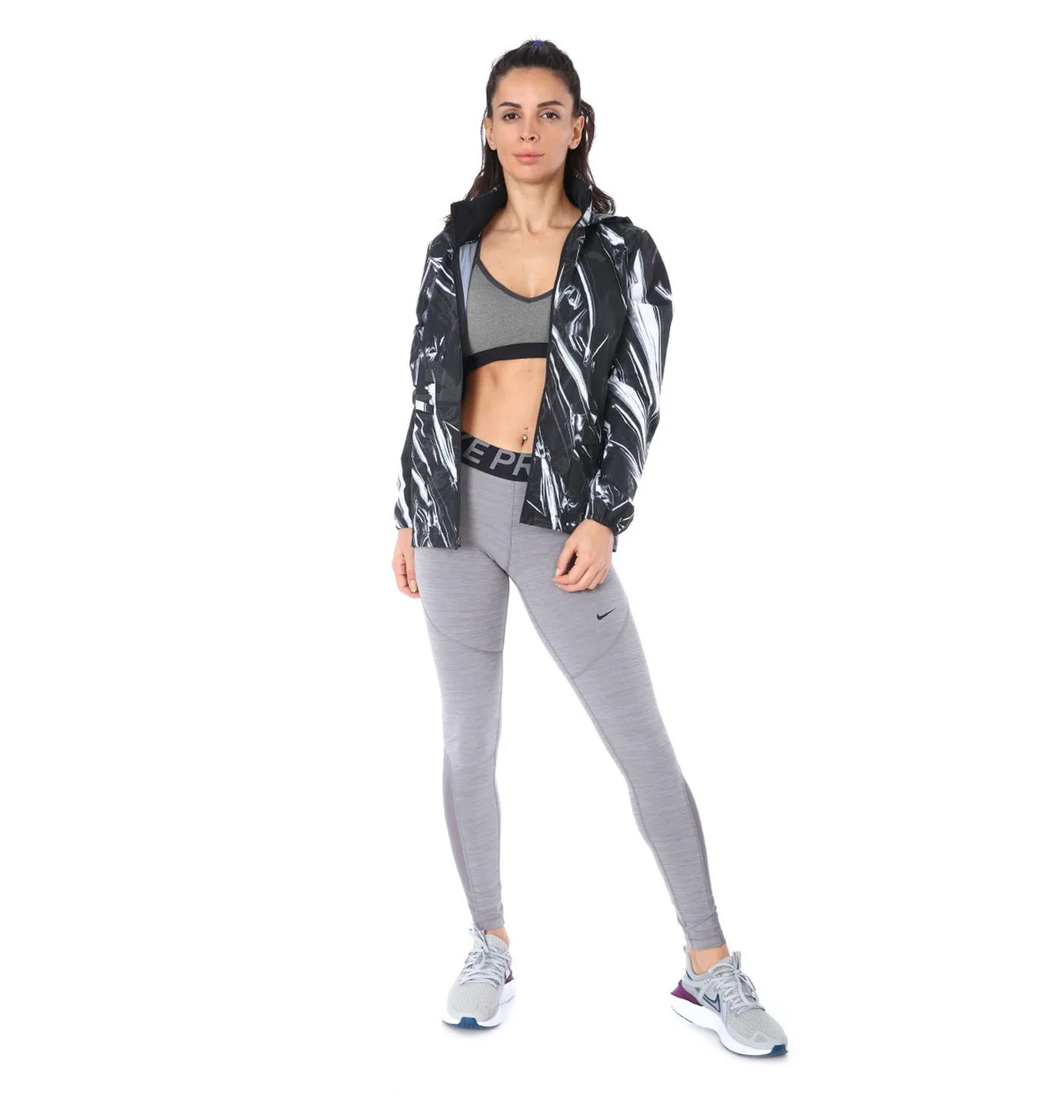 Легінси жіночі Nike Pro Tights Grey AO9968-063