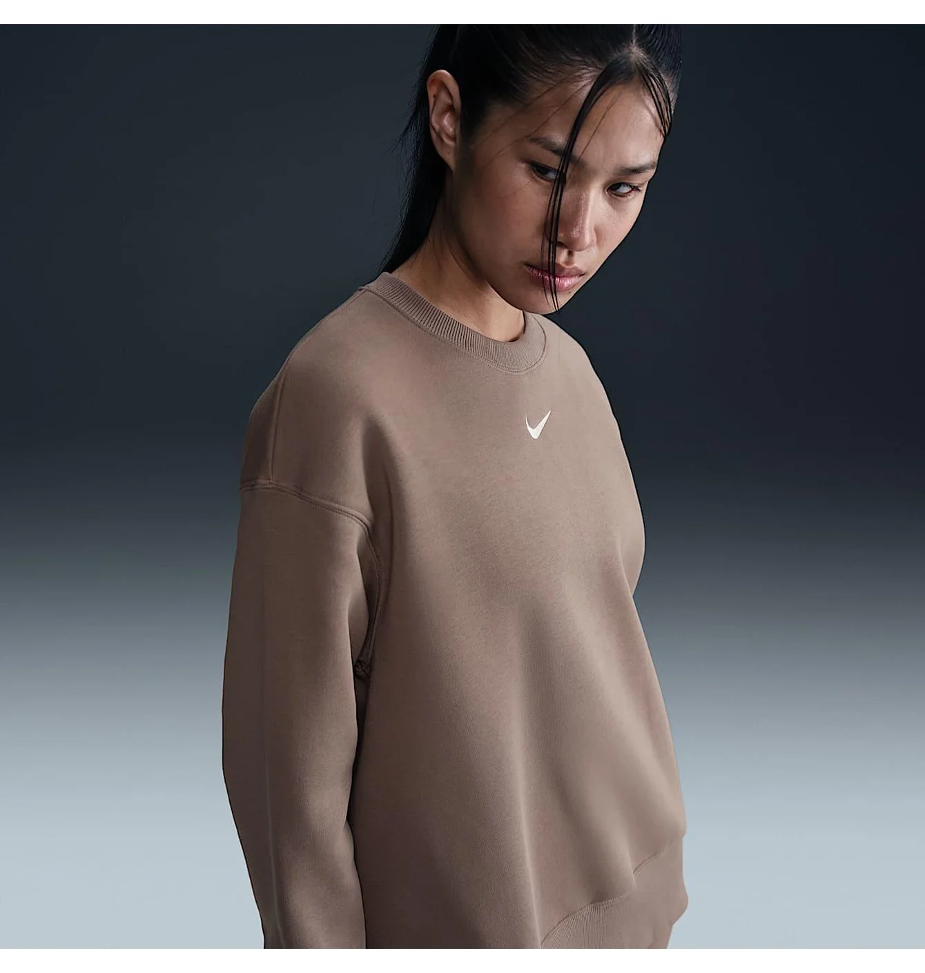 Світшот жіночий Nike Sportswear Phoenix Fleece Brown FZ4270-233