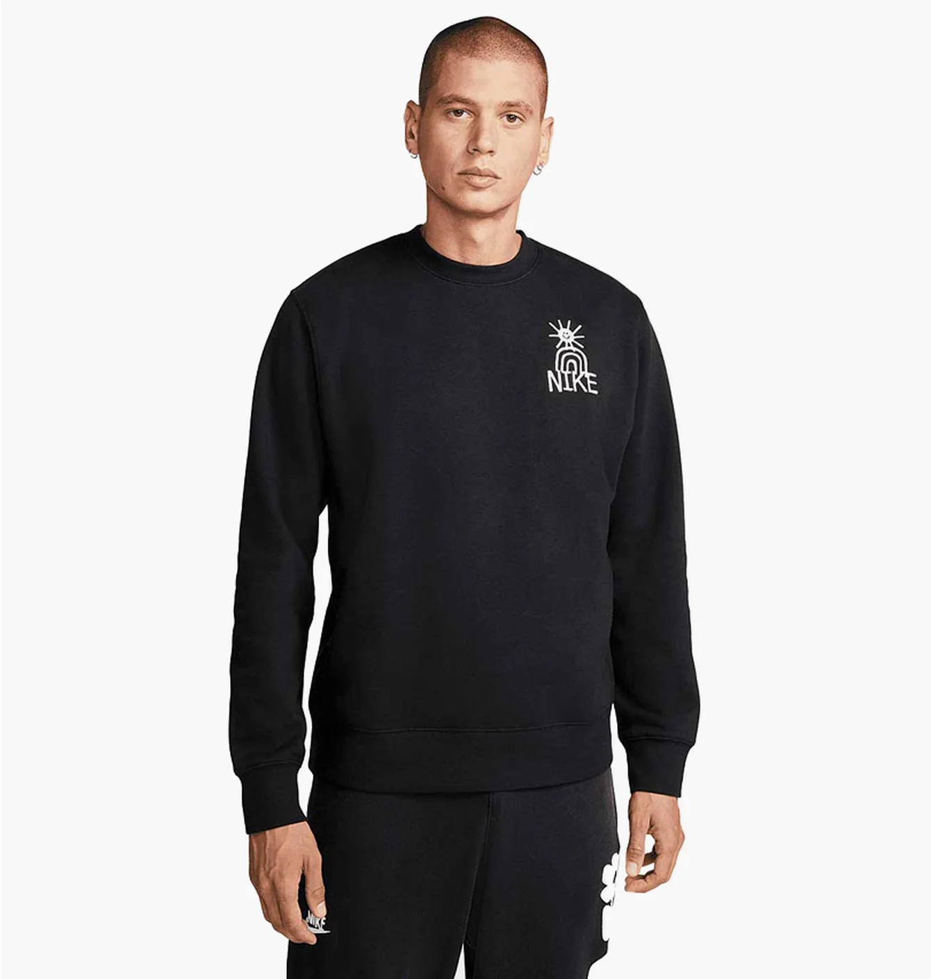 Світшот чоловічий Nike Hbr-C Bb Crew Black Dq4072-010