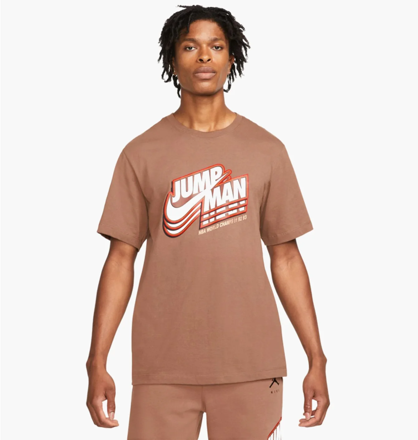 Футболка чоловіча Air Jordan M J JMPMN SS GFX CREW Brown DC9773-256