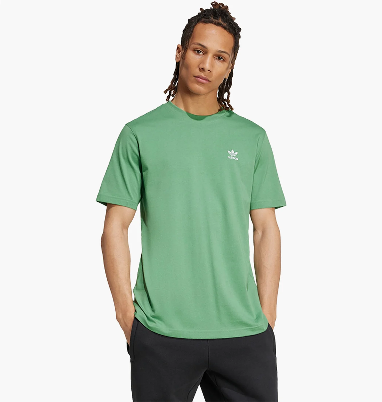 Футболка чоловіча Adidas Trefoil Essentials Green IZ2106