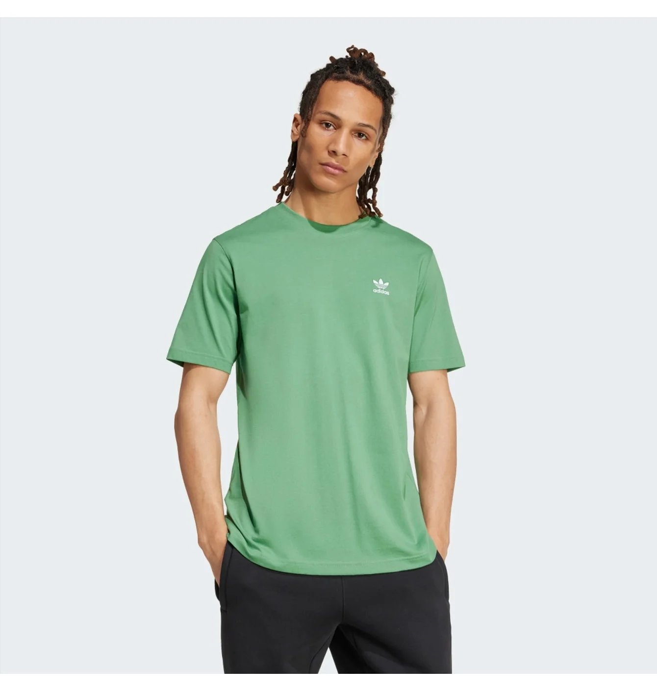 Футболка чоловіча Adidas Trefoil Essentials Green IZ2106