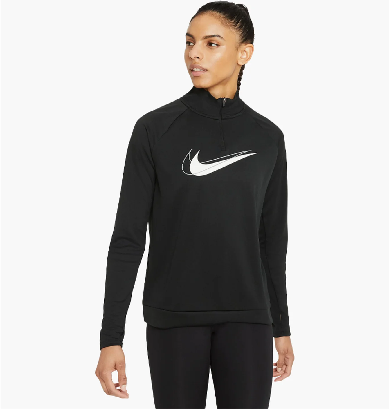 Кофта жіноча Nike Dri Fit Swoosh Run Black DD4902-010
