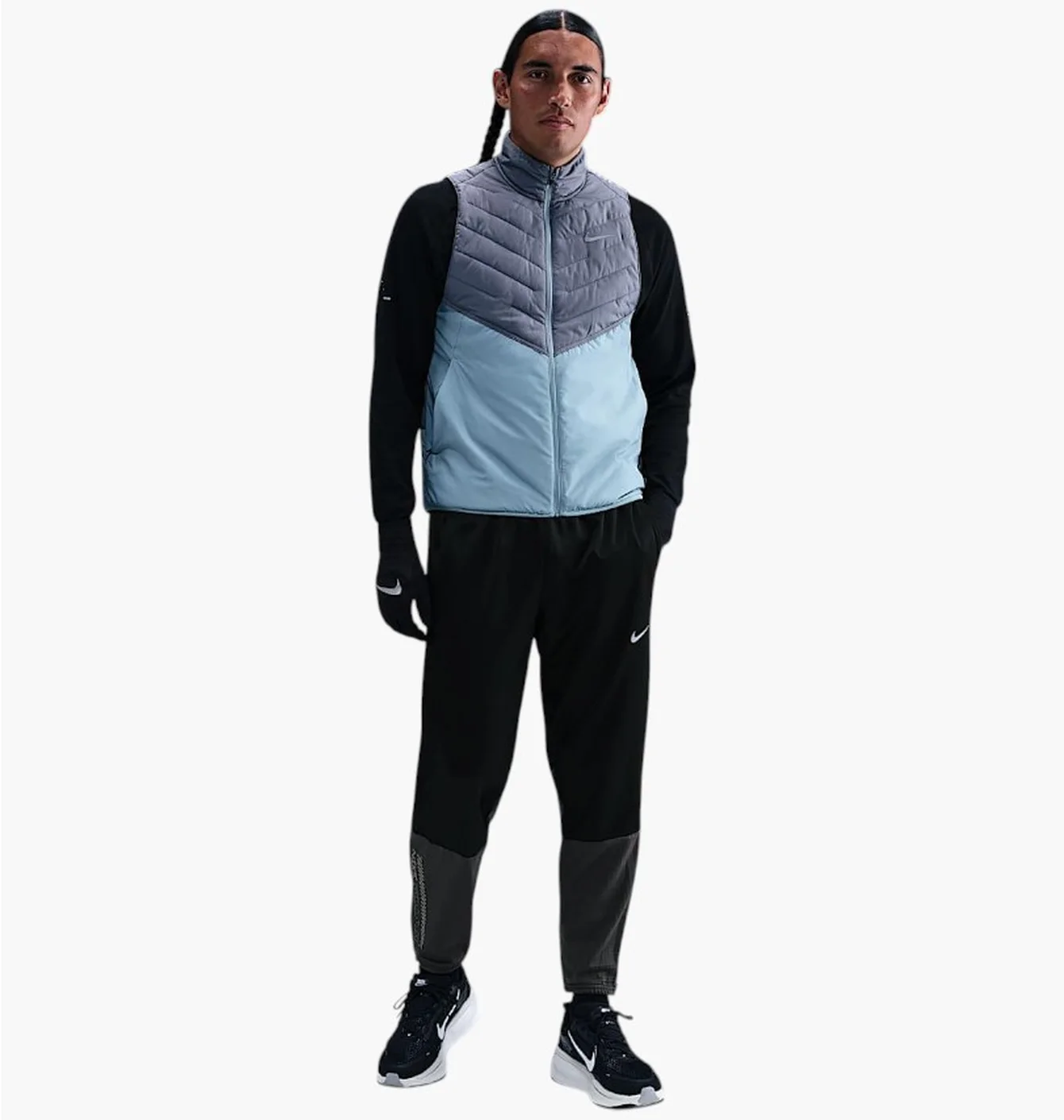 Штани чоловічі Nike Challenger MenS Therma-Fit Winterized Running Trousers Black/Grey HV2673-010