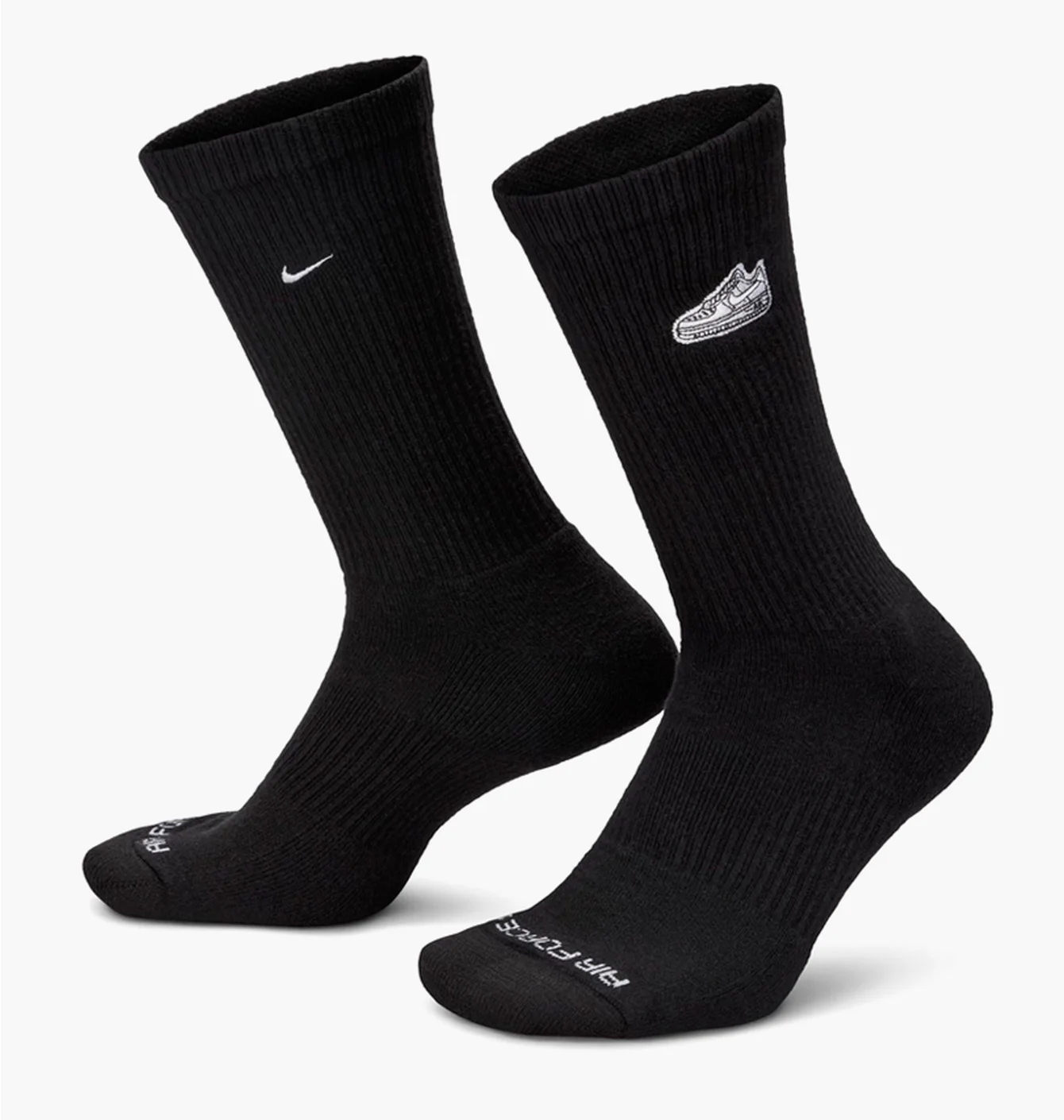 Шкарпетки унісекс Nike Everyday Plus Cushioned Crew Socks Black (1 пара) FZ3076-010