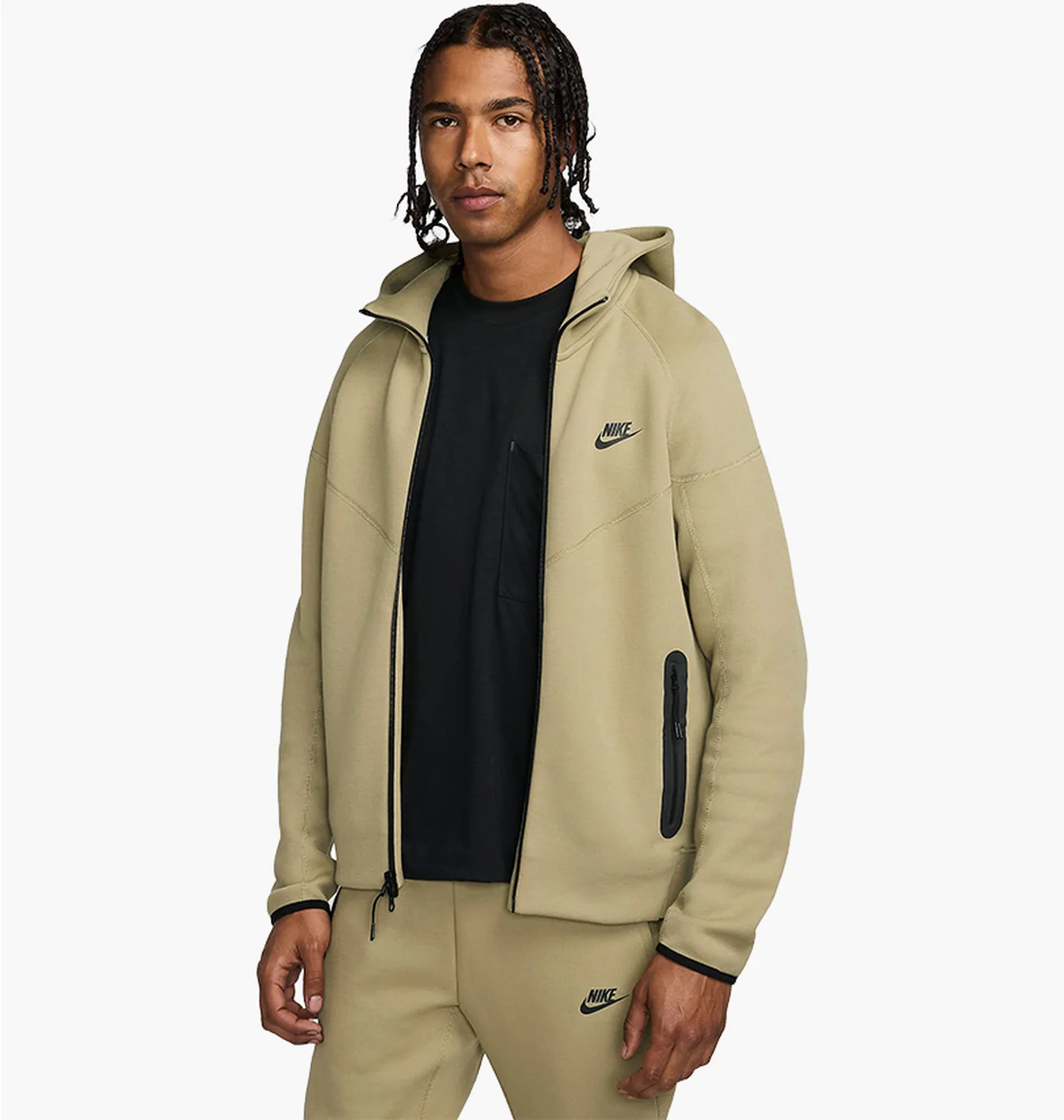 Толстовка чоловіча Nike Tech Fleece Fz Wr Beige FB7921-277
