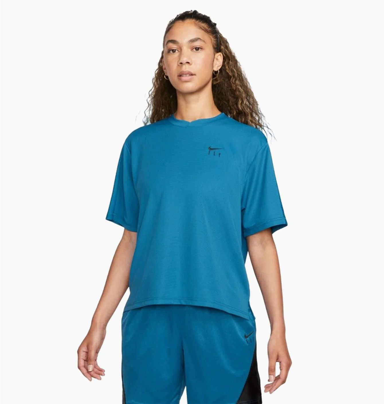 Футболка жіноча Nike Dri-Fit Warmup Blue FB7992-457