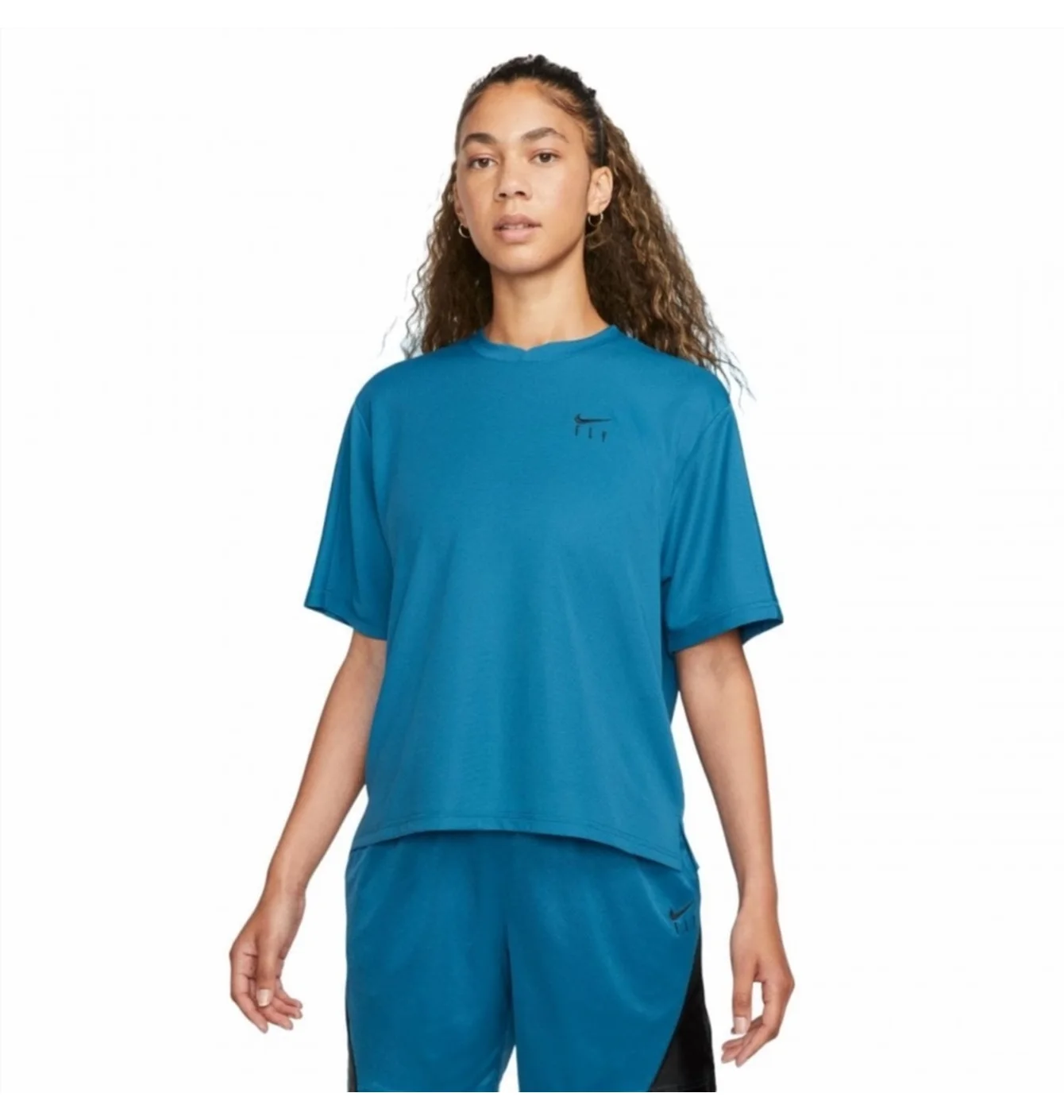 Футболка жіноча Nike Dri-Fit Warmup Blue FB7992-457