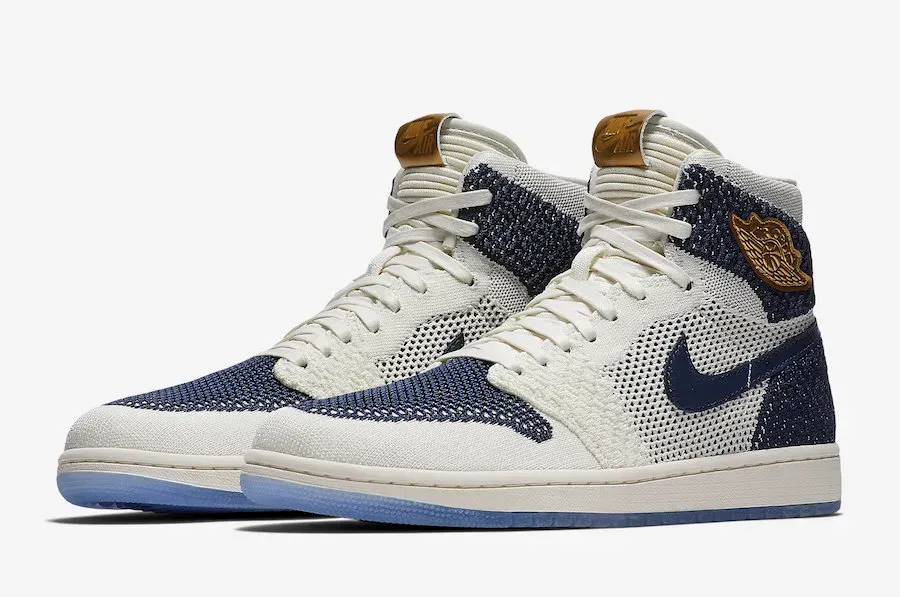 Кросівки чоловічі Jordan 1 Retro High Flyknit Derek Jeter Re2pect (AH7233-105)