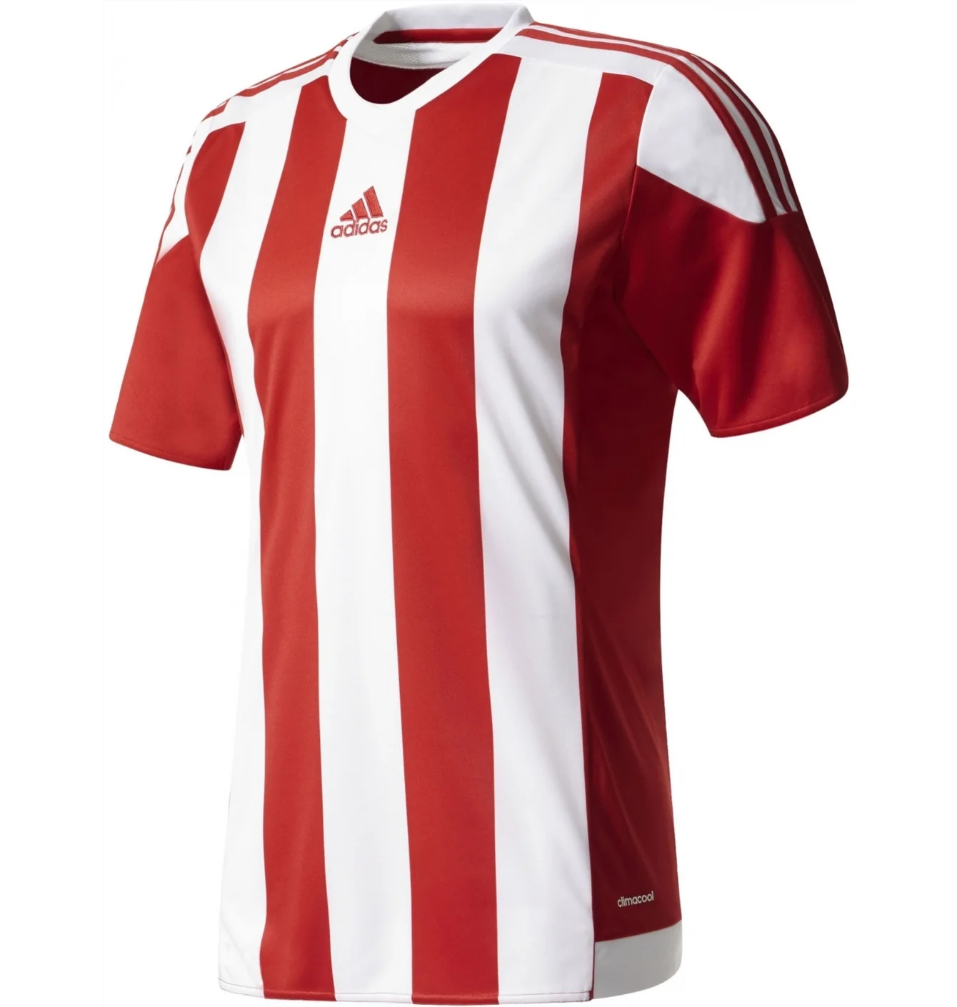 Футболка чоловіча Adidas Jersey Striped 15 Jsy White/Red S16137