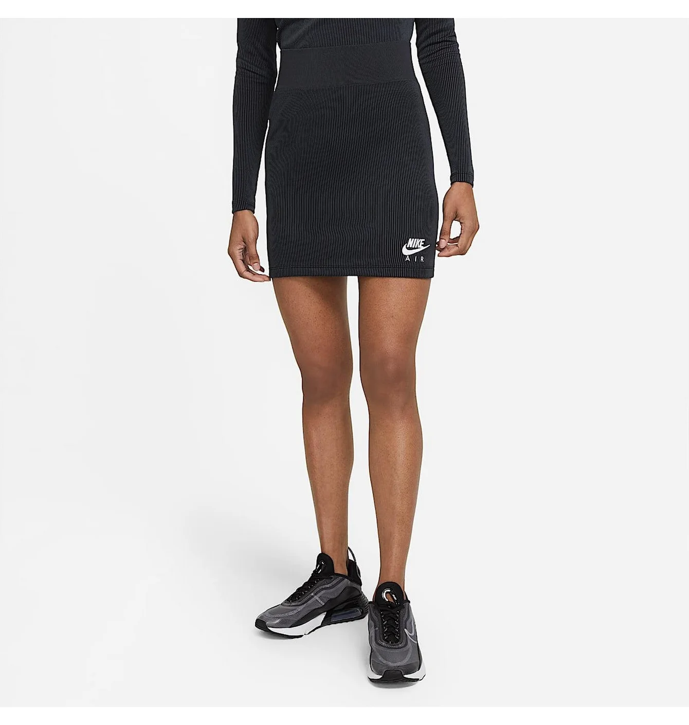 Спідниця жіноча Nike Air Skirt Ribbed Black CZ9343-010