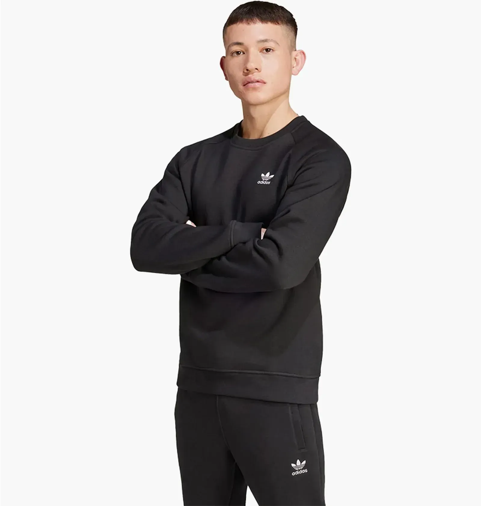 Кофта чоловіча Adidas Trefoil Essentials Crew Black (IY4932)