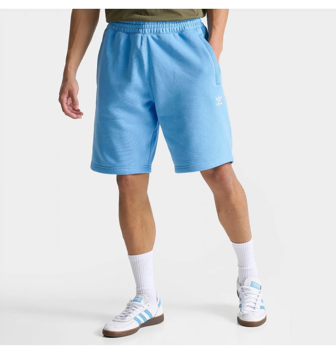 Шорти чоловічі Adidas Originals Trefoil Essentials Lifestyle Shorts Light Blue IR7812