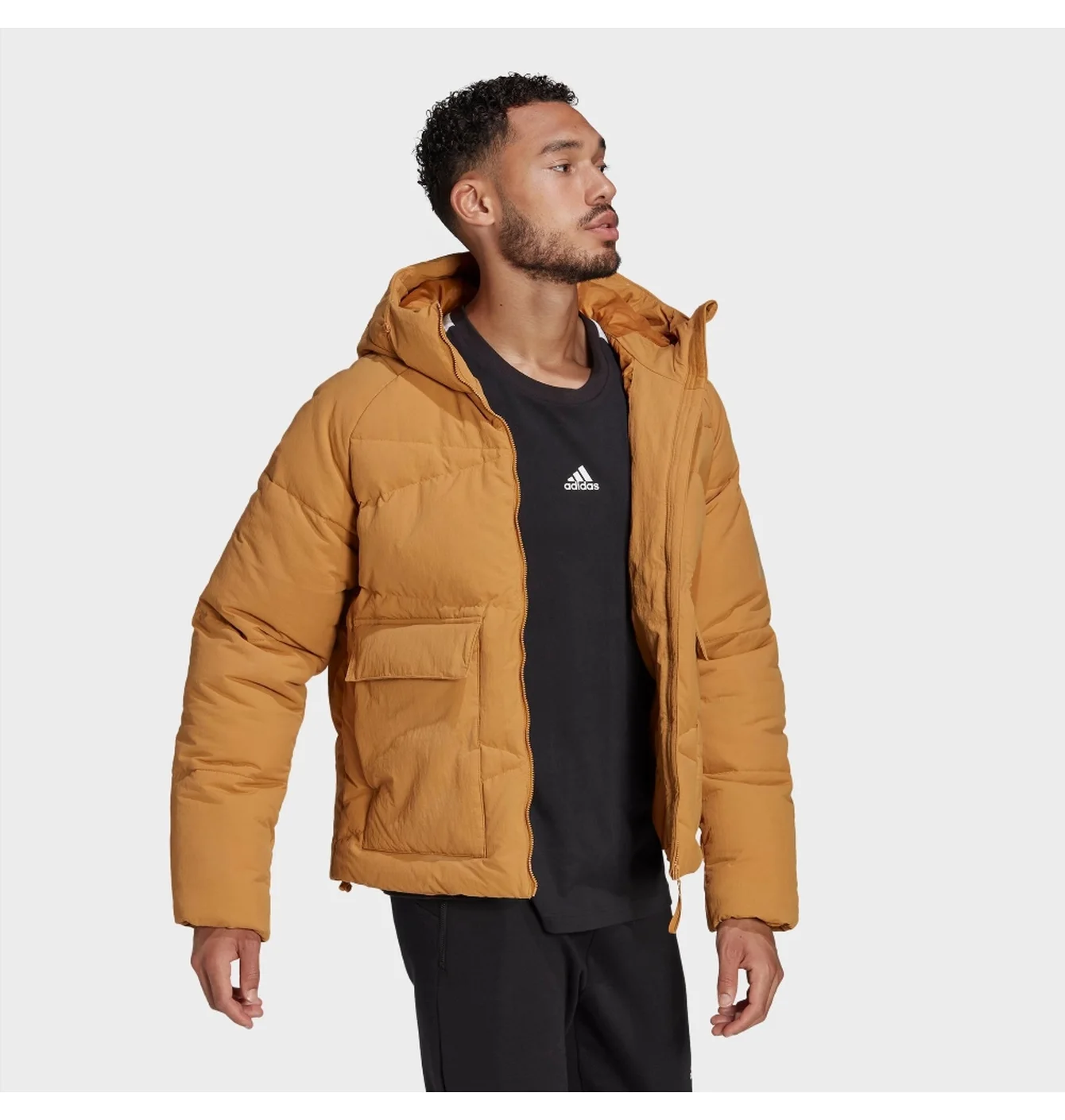 Куртка чоловіча Adidas Sportswear Big Baffle Down Jacket Brown Hn9932