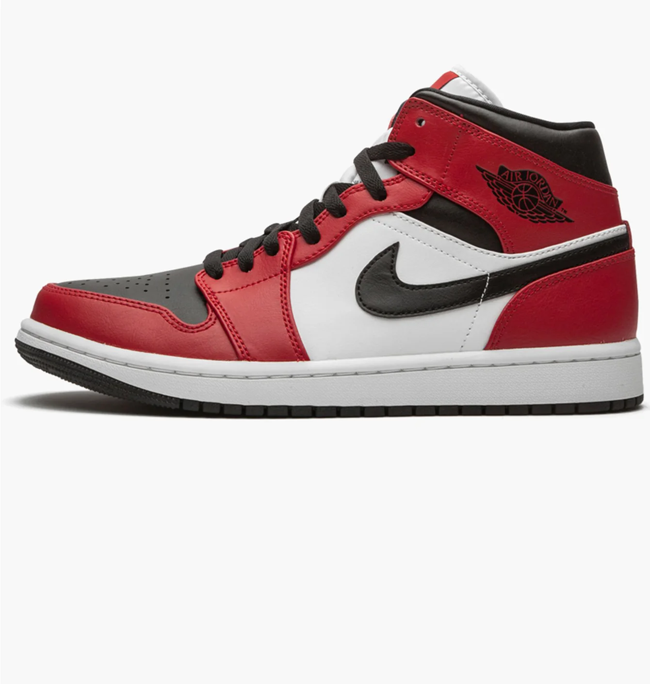 Кросівки чоловічі Air Jordan 1 Mid Red/White 554724-069