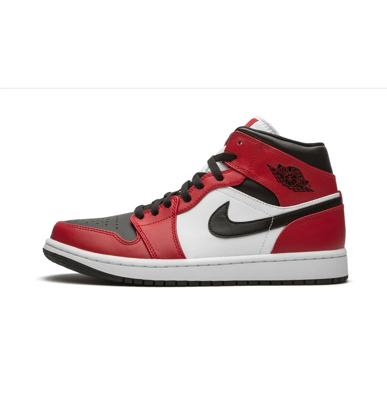 Кросівки чоловічі Air Jordan 1 Mid Red/White 554724-069