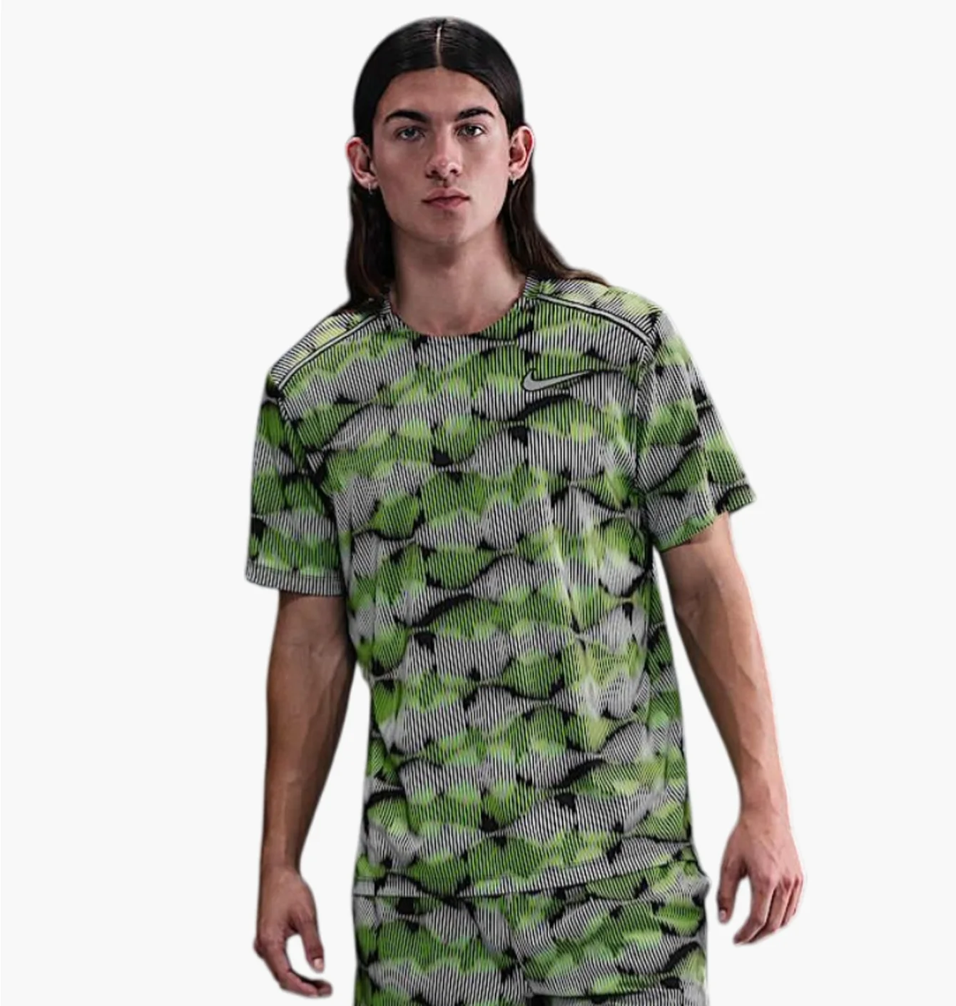 Футболка чоловіча Nike Festival Miler Green/Grey IM2082-010