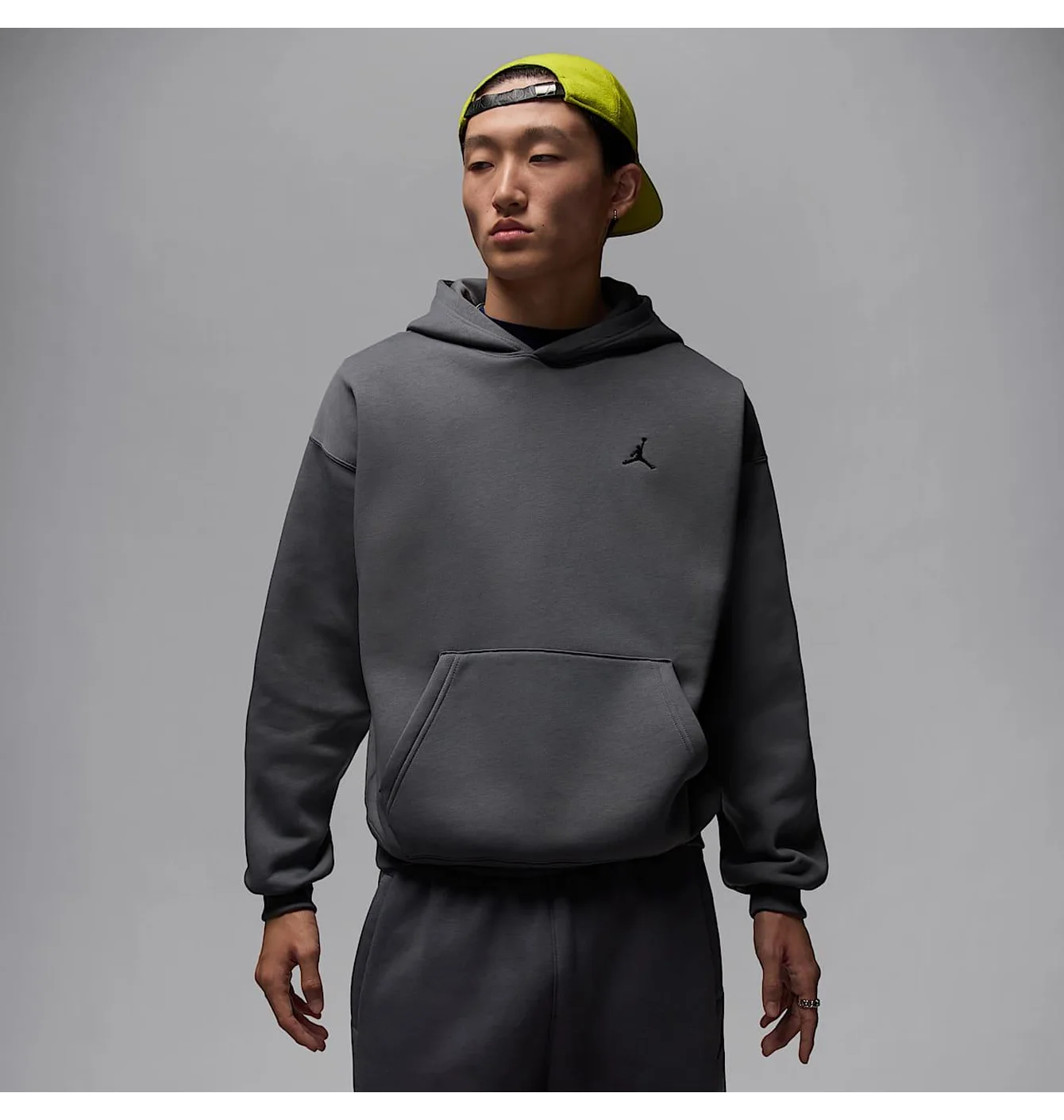 Худі чоловіче Air Jordan Brooklyn Fleece Grey IB7235-068