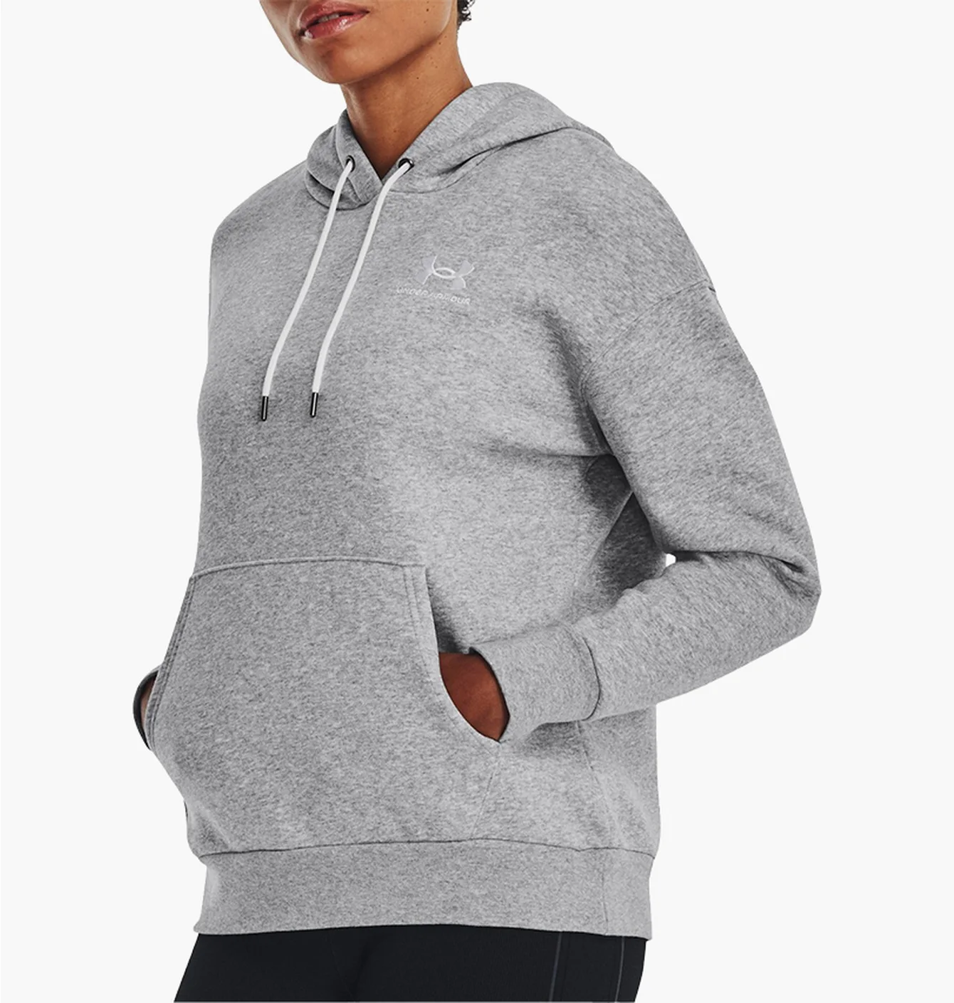 Худі жіноче Under Armour Hooded Sweatshirt Essential Fleece Grey 1373033-011