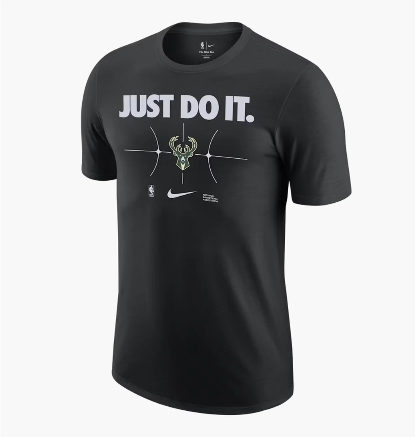 Футболка чоловіча Nike Milwaukee Bucks Essential Black FQ6288-010