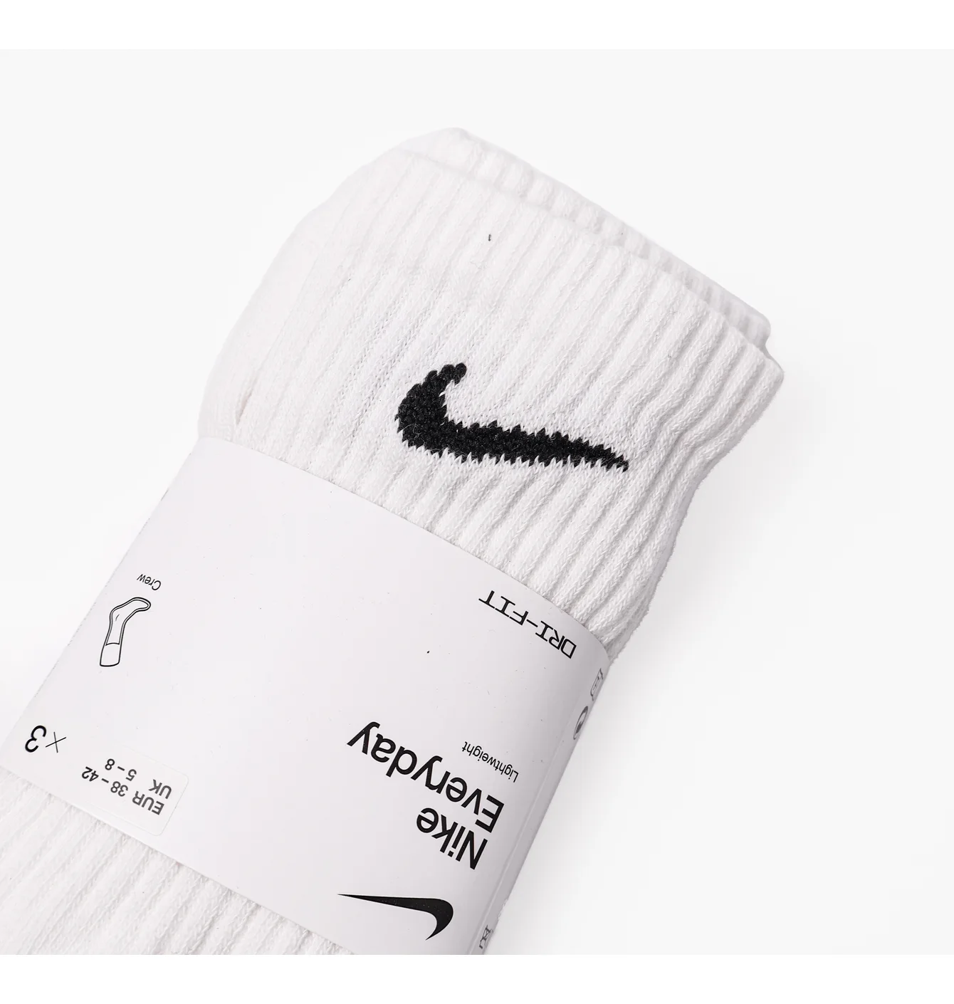 Шкарпетки унісекс Nike Everyday Ltwt Crew (3 пари, неутеплені) SX7676-100