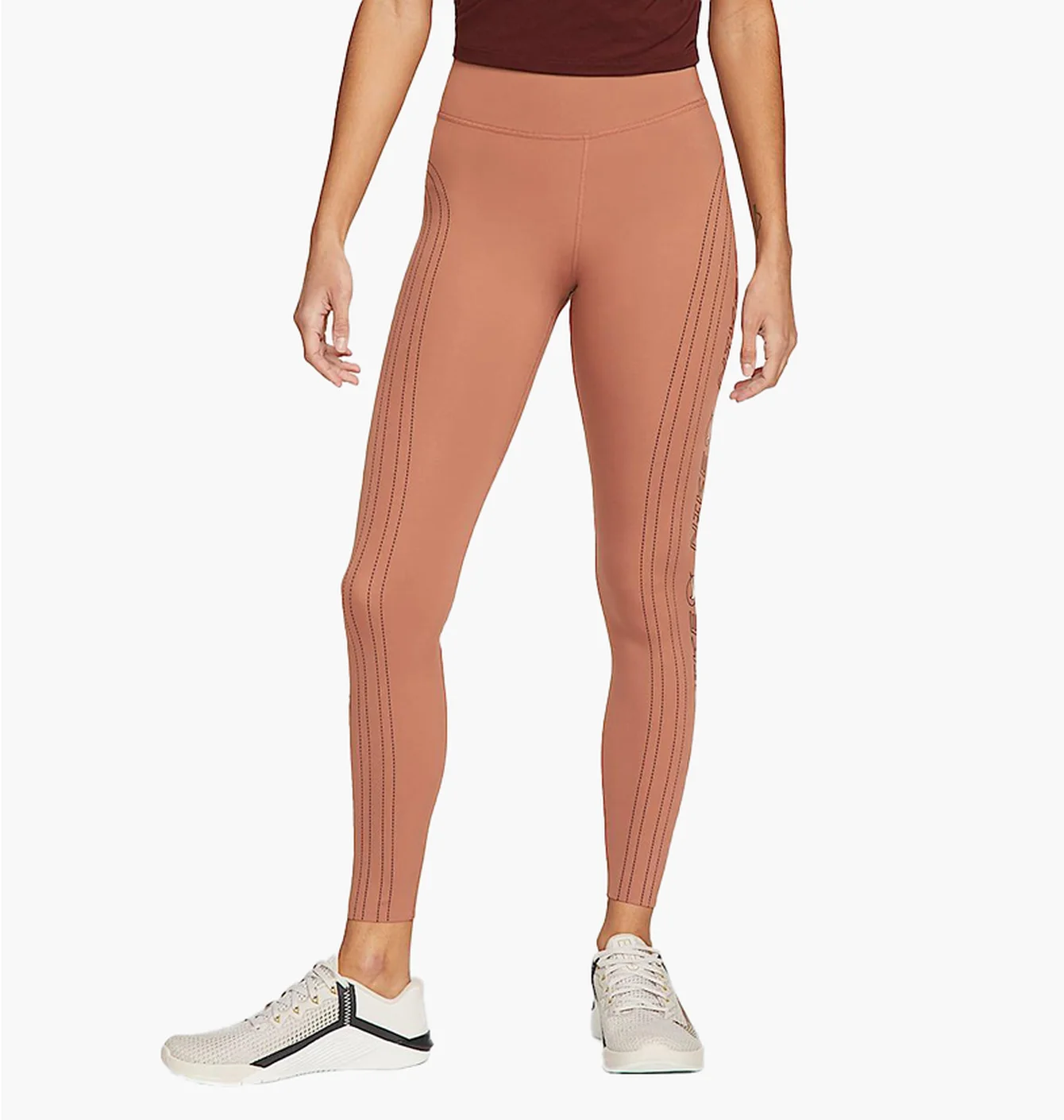 Легінси жіночі Nike Dri-Fit One Luxe Icon Clash Beige DM7437-215