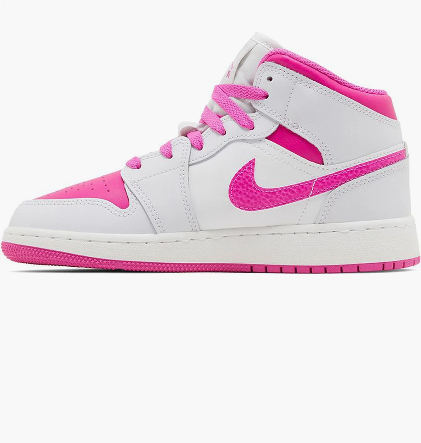 Кросівки дитячі Air Jordan 1 Mid Gs White/Pink FD8780-500