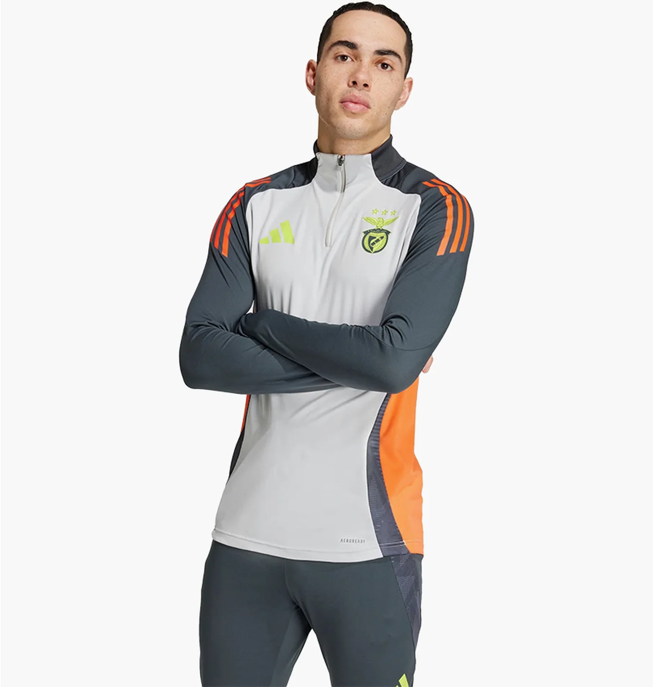 Кофта чоловіча Adidas Benfica Tiro 24 Competition Training White/Grey IT3522