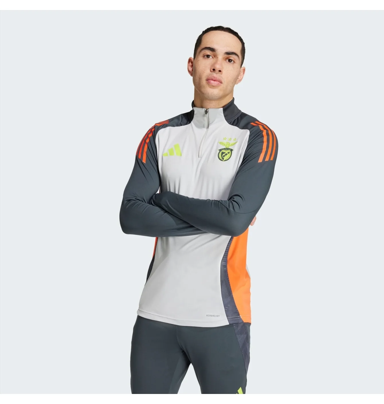 Кофта чоловіча Adidas Benfica Tiro 24 Competition Training White/Grey IT3522