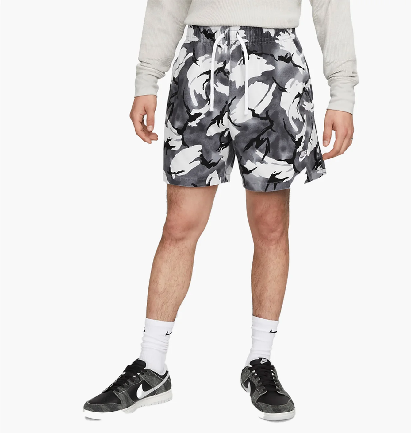 Шорти чоловічі Nike Club Fleece MenS Woven Flow Shorts Grey DX0737-065