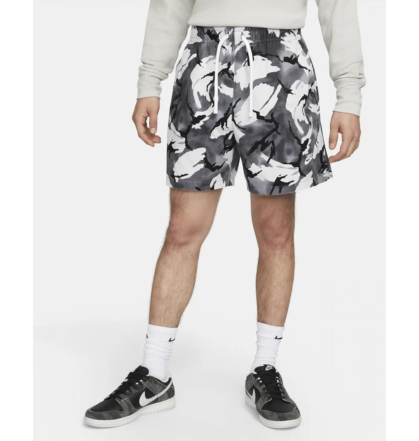 Шорти чоловічі Nike Club Fleece MenS Woven Flow Shorts Grey DX0737-065