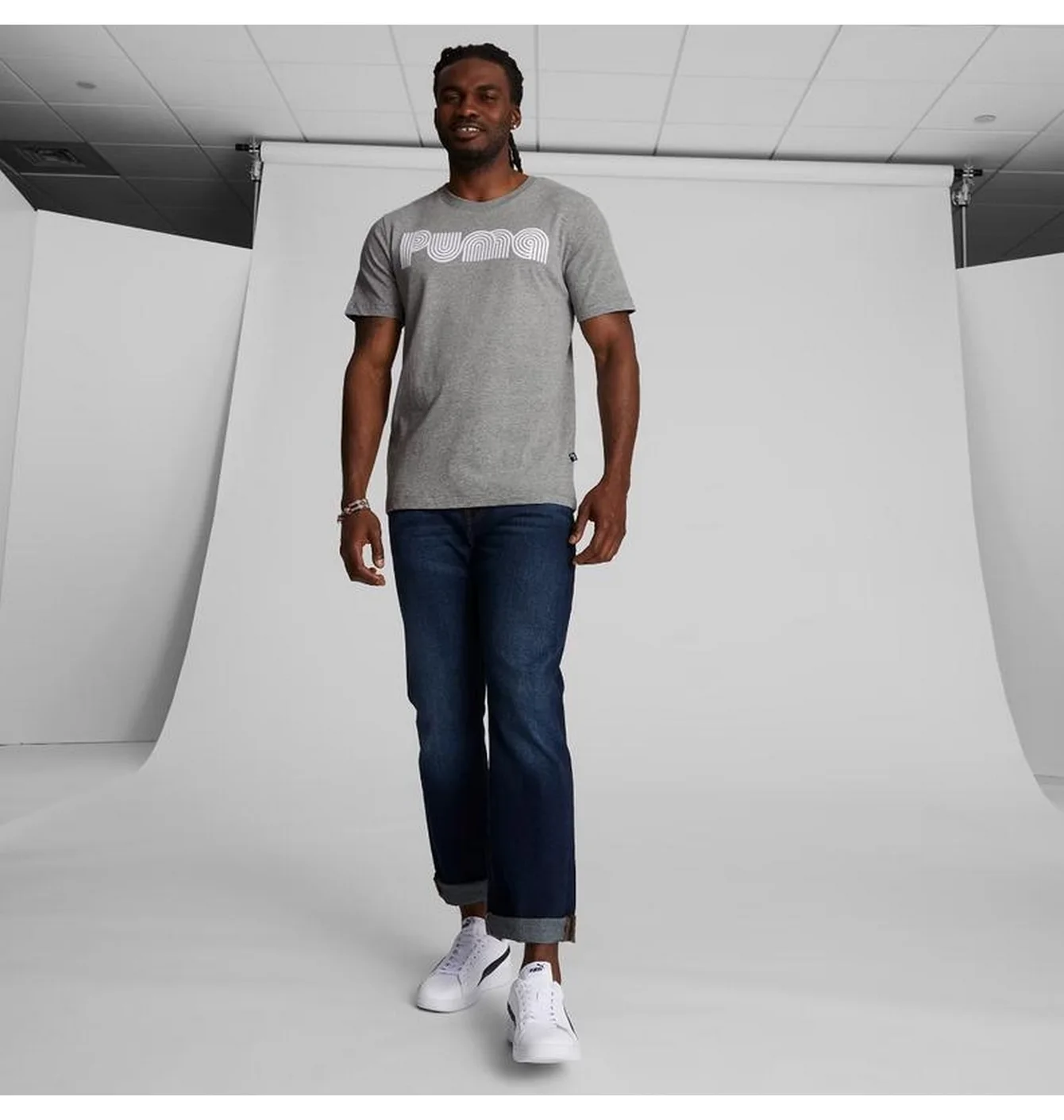 Футболка чоловіча Puma Graphic Tee Grey 678786-03