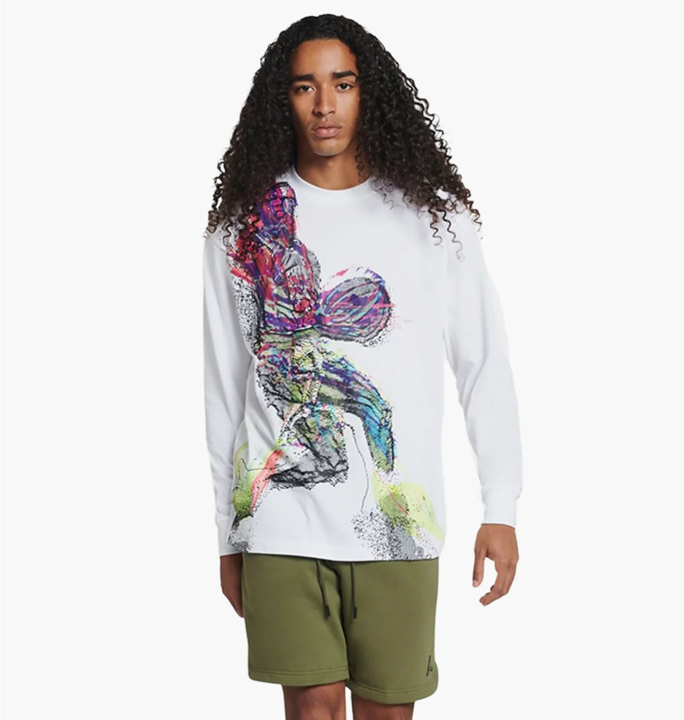 Футболка чоловіча Air Jordan Mj Engineered 85 Long Sleeve Crew Tee White Dh8906-100