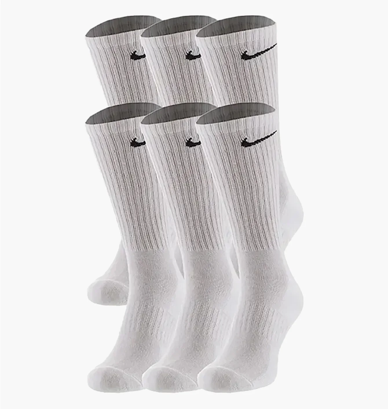 Шкарпетки унісекс Nike Everyday Cushion (6 пар, утеплені) Crew Socks White SX7666-100